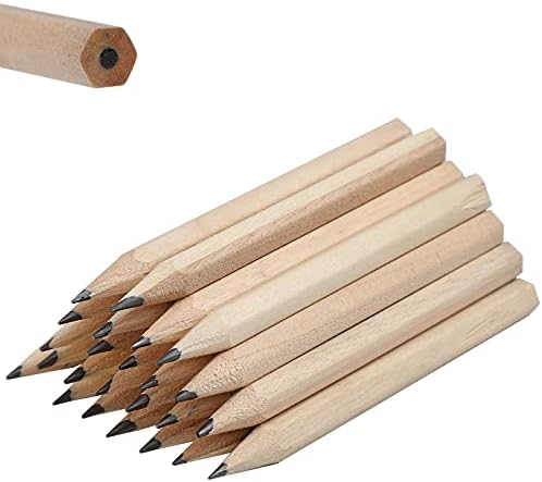 LUTER 24pcs Short Hexagon Pencils Mini Wood Pencils Hexagonal Pencils Short Wood Pencils Bulk for Pr…