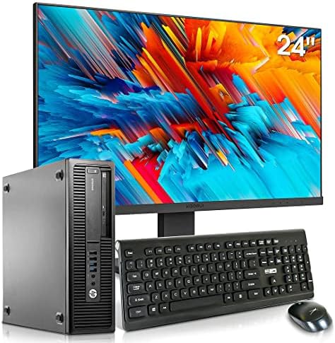 HP EliteDesk 800 G1 SFF Desktop Computer Package – Intel Core i5 3.3GHz, 32GB RAM, New 1TB SSD, KOOR…