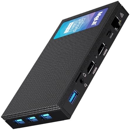 MeLE Quieter3Q Fanless Mini PC 16GB DDR4 512GB ROM Tiny Desktop PC Celeron N5105(up to 2.9GHz) Micro…
