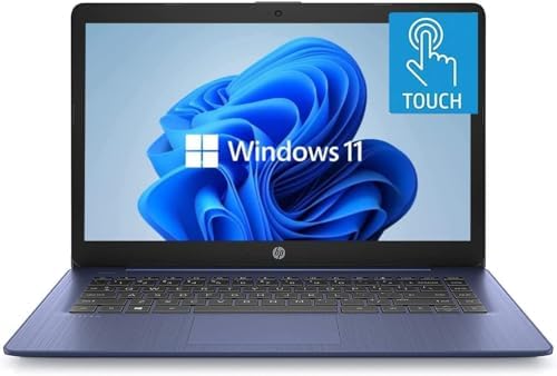 HP 14″ HD Touchscreen Laptop, Windows 11, Intel Celeron Dual-Core Processor Up to 2.60GHz, 4GB RAM, …