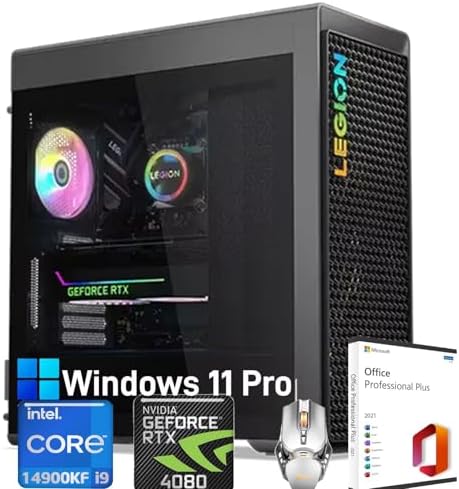 Lenovo Legion 7i Gen 8 Gaming Desktop Tower PC, Intel 24 Core i9-14900KF, NVIDIA GeForce RTX 4080 SU…