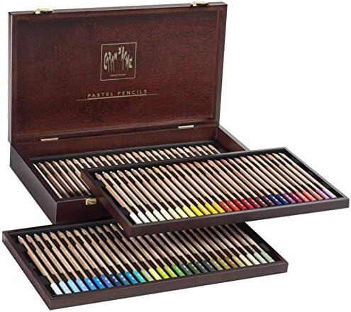 Caran D’ache Set of 84 Pastel Pencils In A Wood Box (788.484)