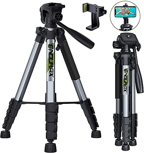 Endurax 66 Tripod for Camera and Phone Camera Tripod Stand with Quick Release Plate Compatible with …