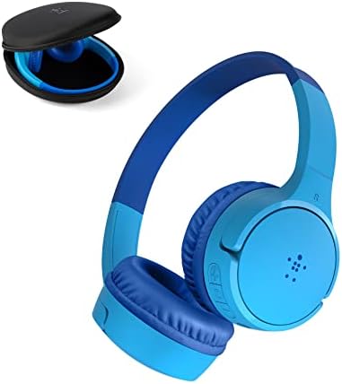 Belkin SoundForm Mini – Wireless Bluetooth Kids Headphones, 30H Battery, 85dB Safe Volume Limit, Bui…
