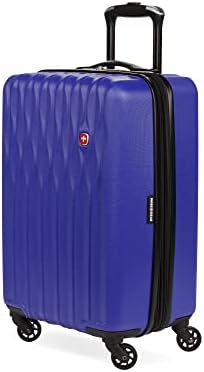 SwissGear 8018 Hardside Expandable Luggage with Spinner Wheels, Blue Violet, Carry-On 20-Inch