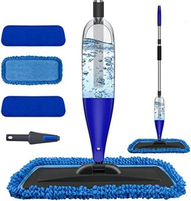Spray Mop for Floor Cleaning with 3pcs Washable Pads -