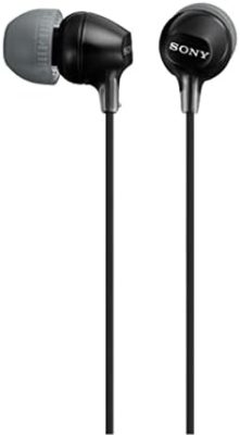 Sony MDREX15LP in-Ear Earbud Headphones, Black, Model Number: MDREX15LP/B