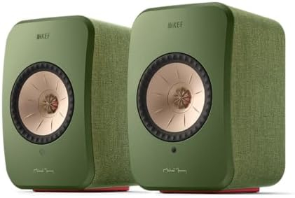 KEF LSX II Wireless HiFi Speaker System (Olive Green)