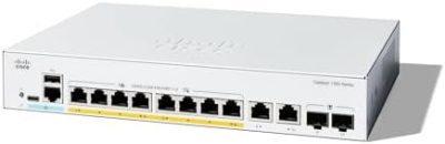 Cisco Catalyst 1300-8FP-2G Managed Switch, 8 Port GE, Full PoE,