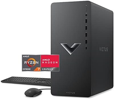 HP Victus Gaming Desktop, AMD Ryzen 7-5700G Processor, Radeon RX