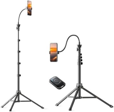 Weilisi 84” Tall Tripod for iPhone, Phone Stand for Recording,Phone
