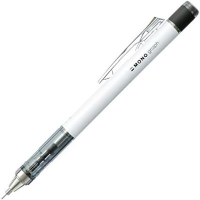 Tombow Mechanical Pencil, Monograph 0.5mm, White (DPA-134A)