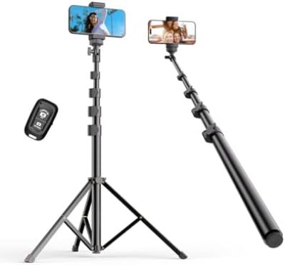 EMART 62’’ Tripod for iPhone, Adjustable Cell Phone Travel Tripod