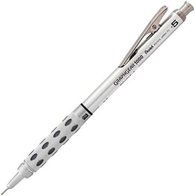 Pentel GraphGear 1000 Mechanical Pencil, (0.5mm), Black Barrel, 1 Each