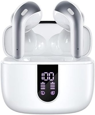 TAGRY Bluetooth Headphones True Wireless Earbuds 60H Playback LED Power