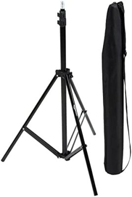 Amazon Basics Aluminum Light Photography Tripod Stand with Case -