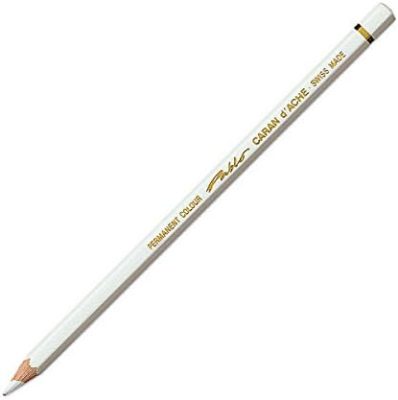Caran d'Ache Pablo Colored Pencil, White (666.001)