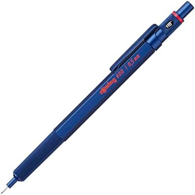rOtring 600 Mechanical Pencil HB 0.5 mm Blue All-Metal Body