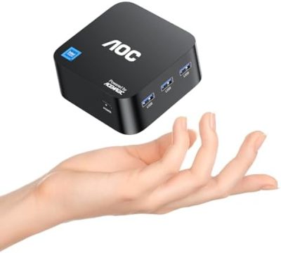 AOC T8PLUS Mini PC 16GB RAM LPDDR5 512GB M.2 SSD,
