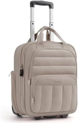 BAGSMART Underseat Carry on Luggage with Wheels, 16-inch Under Seat