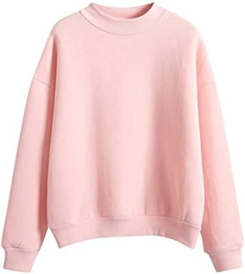 Women's Sweatshirt Oversized Solid Color Comfy Long Sleeve Shirts Casual
