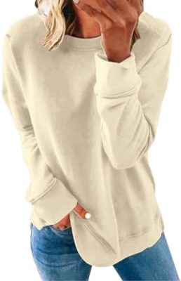 Womens Tops, Casual Cute Sweatshirt Crewneck Loose Long Sleeves Pullover