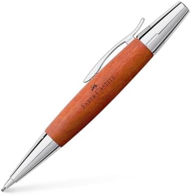 Faber Castell Mechanical Pencil, Emotion Wood & Chrome, Pear Wood,