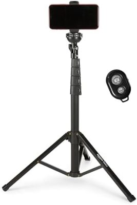 Amazon Basics 64-inch Extendable Tripod for iPhones and Smartphones, Selfie