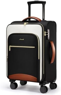 LOVEVOOK Carry On Luggage 22x14x9 Airline Approved, 20 Inch Softside