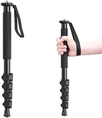 ULANZI TB12 61-Inch Camera Monopod, Aluminum Photography Monopod with 5-Section