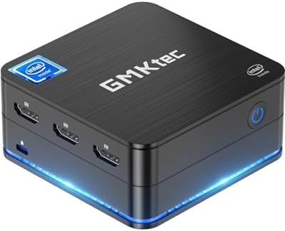 GMKtec Mini PC Windows 11 Pro 16GB RAM 512GB SSD,