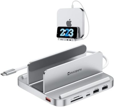 Minisopuru Mac Mini Dock & Stand with M.2 NVMe SSD