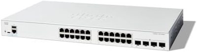 Cisco Catalyst 1300-24T-4G Managed Switch, 24 Port GE, 4x1GE SFP,