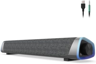 SOULION R30 Computer Speakers, USB Powered 3.5mm AUX Small PC