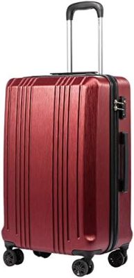 Coolife Luggage Suitcase PC+ABS with TSA Lock Spinner Carry on