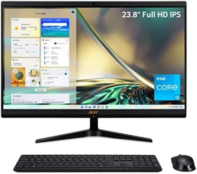 Acer Aspire C24-1700-UA91 AIO Desktop | 23.8" Full HD IPS