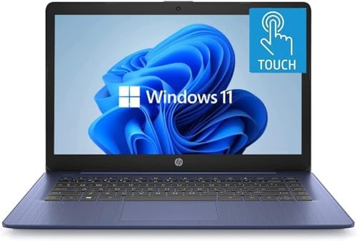 HP 14″ HD Touchscreen Laptop, Windows 11, Intel Celeron Dual-Core Processor Up to 2.60GHz, 4GB RAM, …