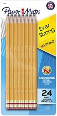 Paper Mate EverStrong #2 Pencils, Reinforced, Break-Resistant Lead When Writing,