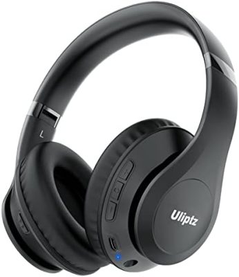 Uliptz Wireless Bluetooth Headphones, 65H Playtime, 6 EQ Sound Modes,