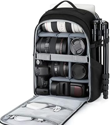 BAGSMART Camera Bag Backpack, DSLR SLR Camera Backpack Fits up