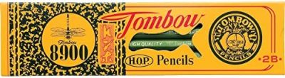 TOMBOW 51532 8900 Drawing Pencils, 2B, 12-Pack, Long Lasting Graphite