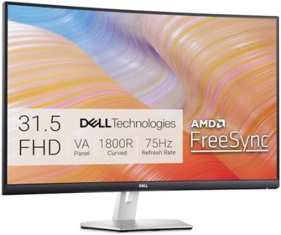 Dell S3222HN Curved Monitor - 31.5-inch FHD (1920x1080) 75Hz 4Ms