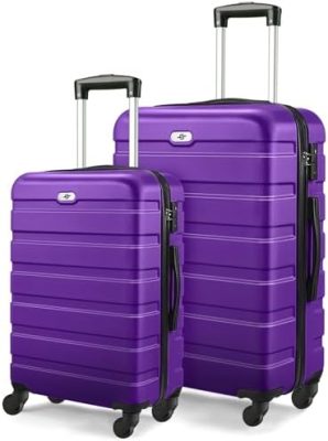 Suitour Luggage Sets 2 piece,Hardside Lightweight Suitcases, 20/24 inch Luggage