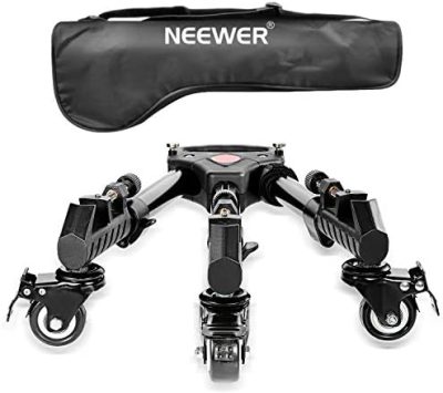 NEEWER Photography Tripod Dolly, Heavy Duty 33lbs Capacity Tripod Wheels