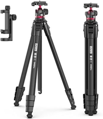 ULANZI MT-55 Ombra Travel Tripod, 62.2" Professional Camera Tripod, Aluminum