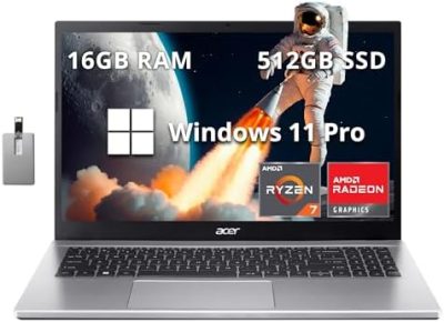 acer Aspire 3 15.6" FHD Laptop, AMD Ryzen 7 5700U