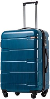 Coolife Luggage Expandable(only 28") Suitcase PC+ABS Spinner Built-In TSA lock