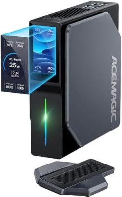 ACEMAGIC S1 Mini PC Win11 Pro, Dual Nic with DIY