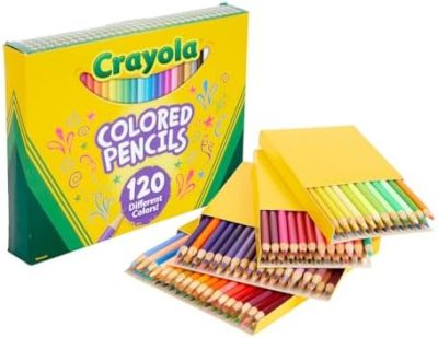 Crayola Colored Pencils Set (120ct), Coloring Book Pencils, Bulk Colored