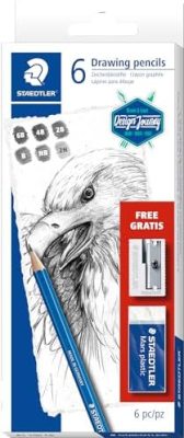 STAEDTLER Mars Lumograph Art Set | 6 Assorted Sketch Pencils